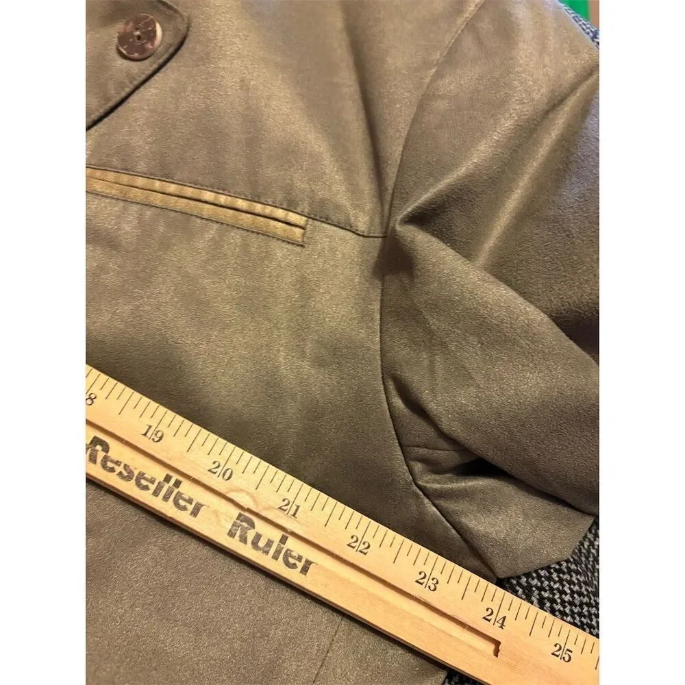 Landhaus Men's Brown Microfibre Blazer Jacket Size 48 Casual
